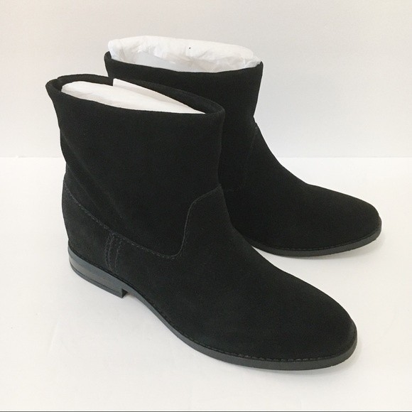 NEW Splendid Womens Size 8 Lewis Black Suede Leather Ankle Boots Booties Shoes - Picture 2 of 8